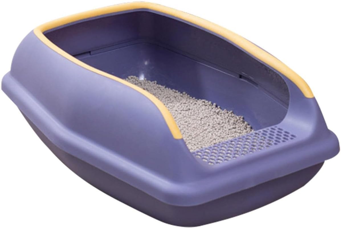 Dog Trust Cat Litter Tray with Rim (Small), with Litter Scoop | Toilet Training Your Kitten | Cat Litter Tray for Kitten Breeds (38 × 22 × 21 cm | Purple) (B0CVF1DSP3) Amazon Price History, Amazon Price Tracker