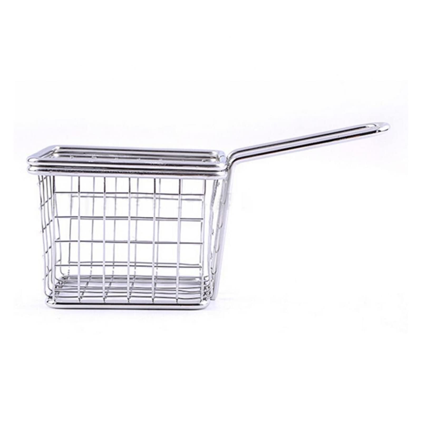 SDYdsgE chip basket， Stainless Steel French Fries Frying Fryer Basket Square Food Cooking Tool Kitchen Tools
