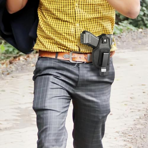 Gun Holsters, Waterproof Waistband Carry Holster IWB/OWB Pistol Holsters,Mountable Red Dot Sight, for Hunting Camping Traveling - Image 8