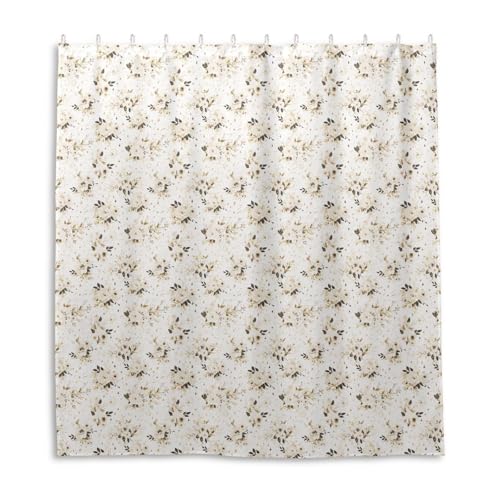 Rideau de douche de qualité supérieure en polyester fleuri - 2