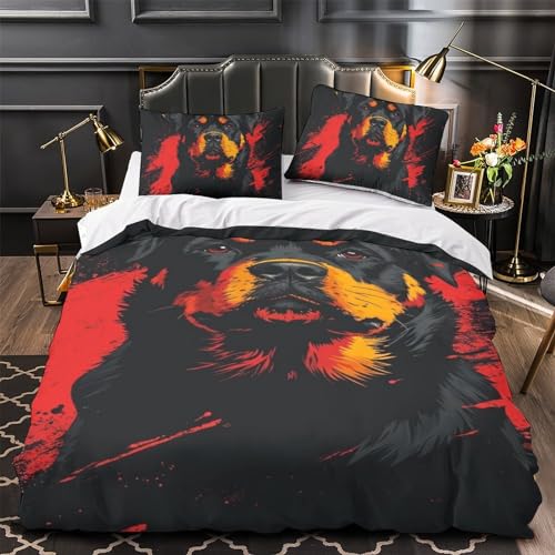 Housse de couette microfibre super douce motif 3D Rowena - 4