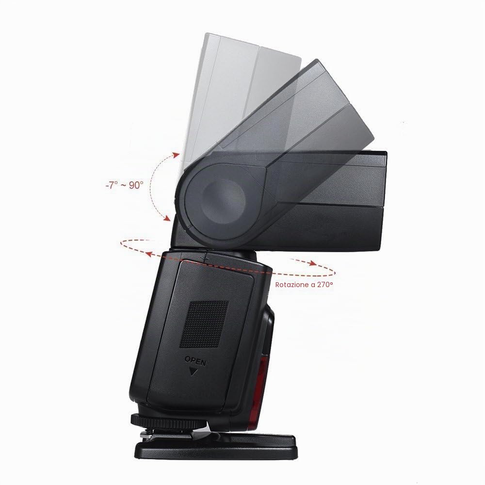 Yongnuo YN568EX III Wireless Master e Slave TTL Flash Speedlite con sincronizzazione ad alta velocità Compatibile con fotocamera Canon DSLR