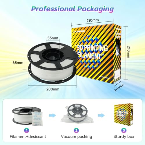 Image of FLASHFORGE Silk+ PLA Filament 1.75mm White, Silky Texture 3D Printing Filament, Enhanced Layer Adhesion with Stunning Surface Finish; Chrome-Like Brilliance and Silk-Smooth Perfection