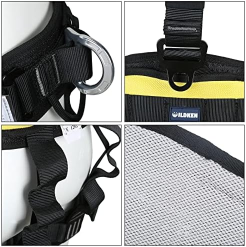 WILDKEN Multipurpose Outdoor Half-body / Full-body Adjustable Outdoor Mountain Climbing Safety Belt Harness Equipment Climbing Rock Caving Rappelling Mountain Safety Equipment