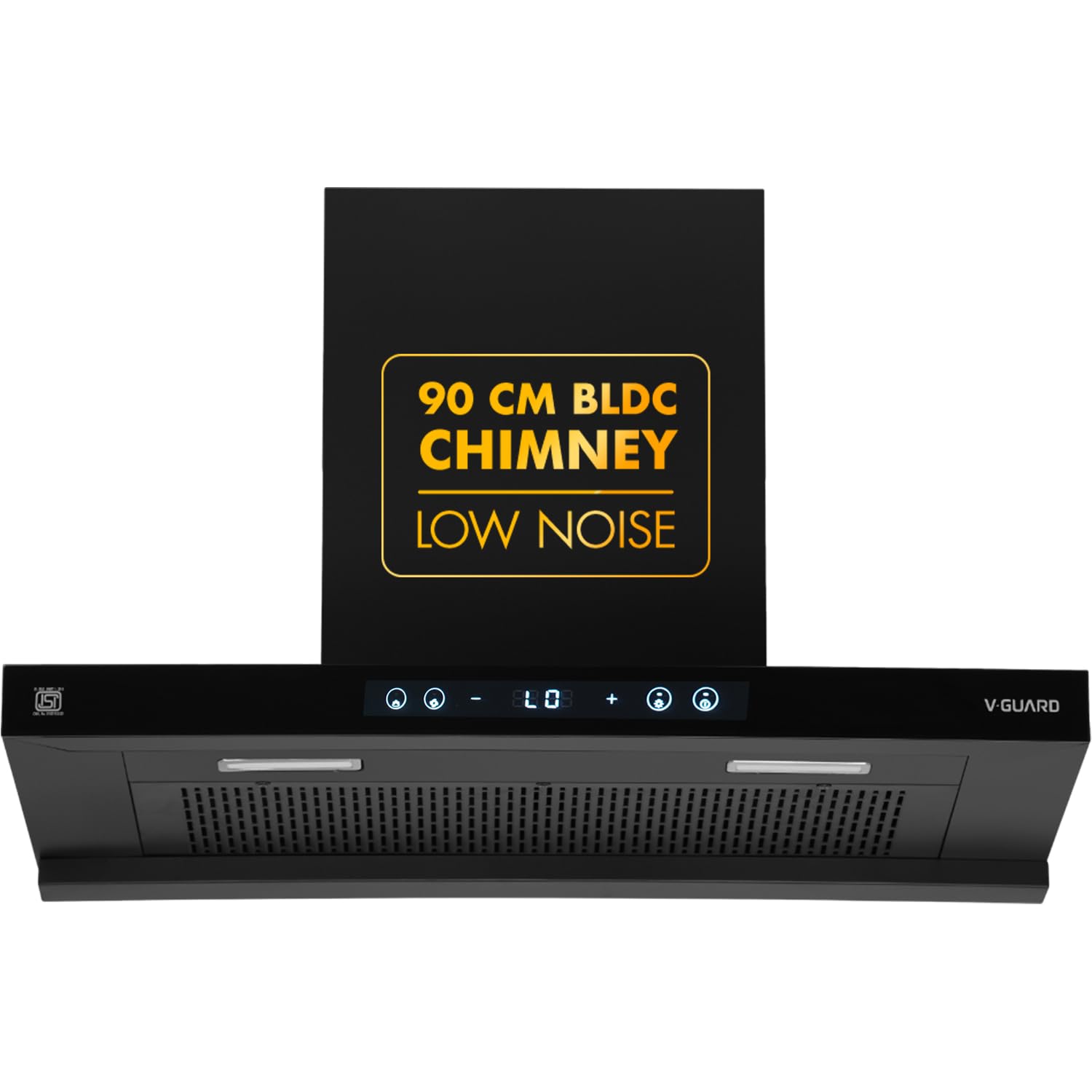 V-Guard 90 cm BLDC Chimney with 1500 m³/h Suction | Low Noise Operation with Heat Auto Clean | 10 Year Motor Coverage | Touch Panel with Gesture Control | V-Guard BT 90-image-40