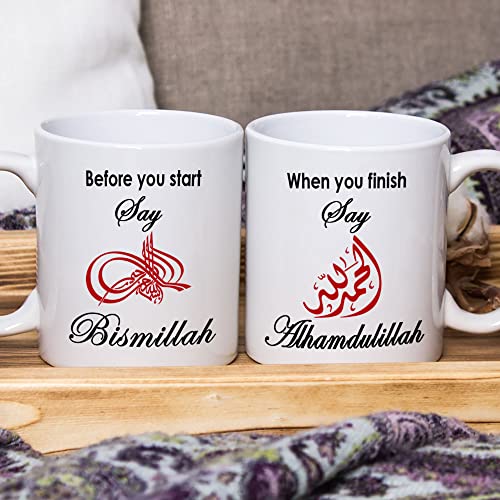 Taza de cerámica con impresión islámica 10 onzas miniatura 4