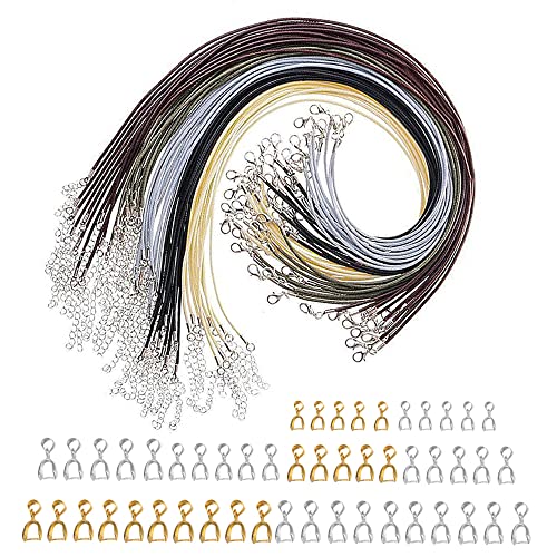 Hazrcvr Cordini per Collana 50 Pezzi Cordoncino