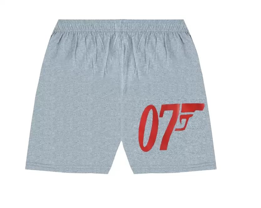 Image of Boys Cotton Shorts, Pack of 3, Black, Grey, Red, Elastic Waistband