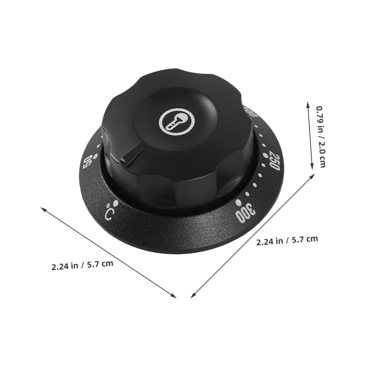 KICHOUSE Thermal Knob for Fryer Oven Universal Thermostat Knobs Replacement for Gas Stove Easy Temperature Adjustment