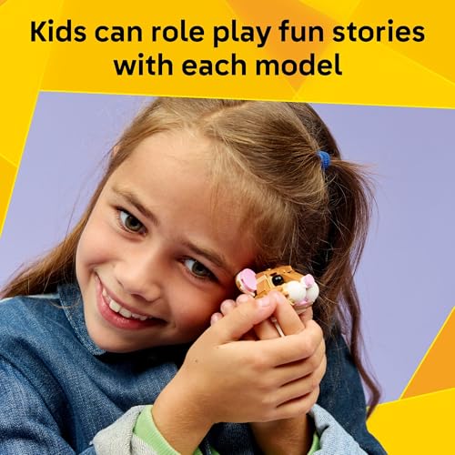 Image of LEGO Creator 3 in 1 Cute Hamster with a Flower Building Toy for Girls & Boys, Ages 7+ - Kids Build a Hamster, Hedgehog or Eagle Animal Figure - Gift Idea for Birthdays - 31376