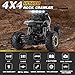 Jiakora RC Cars Remote Control Car 1:12 Off Road Truck, Metal Shell LED Headlights Offroad Monster RC Truck, 4x4 All Terrain Hobby RC Cars Toys for Boys Kids Adults Gifts 8-12