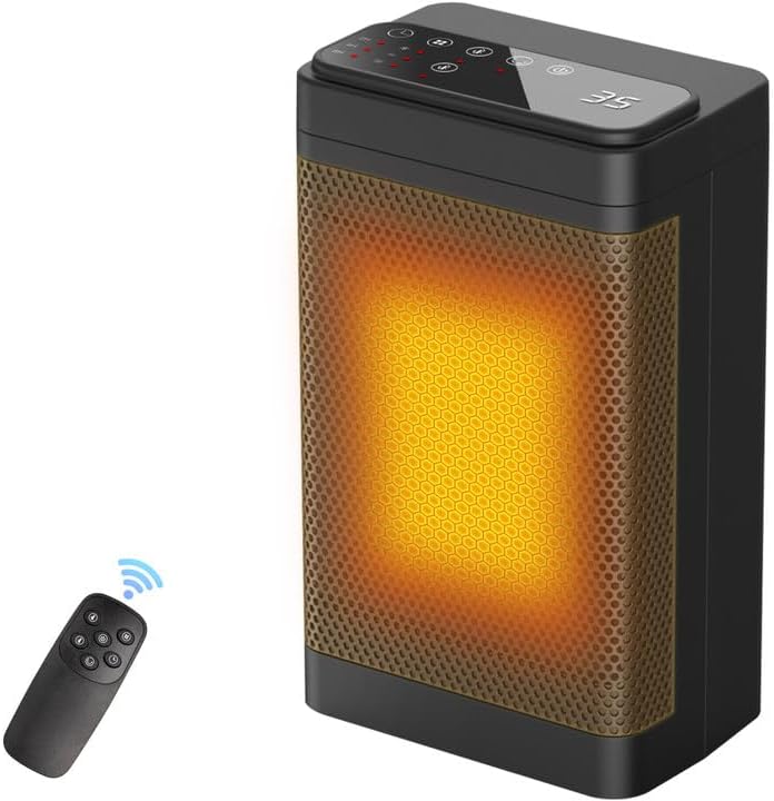 1500W Calefactor,70°Oscilación Calefactor Ceramico,Calefactor con...