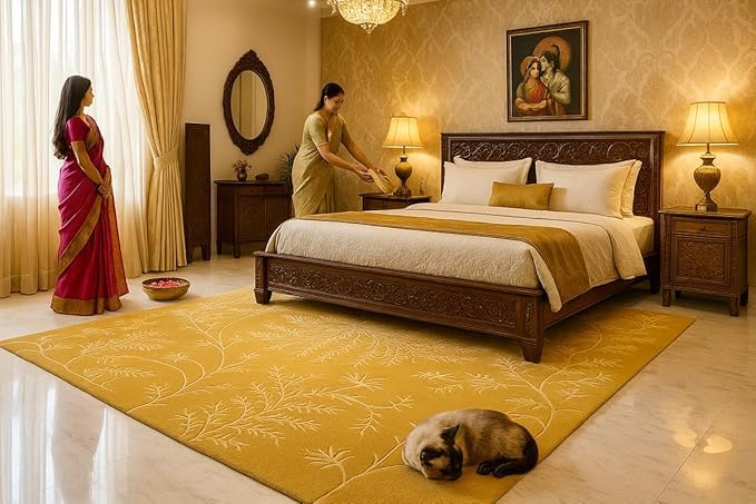 Image of Luxurious Tufted Woolen Carpet Collection Size 10 X 12 Feet (Color-Multi)
