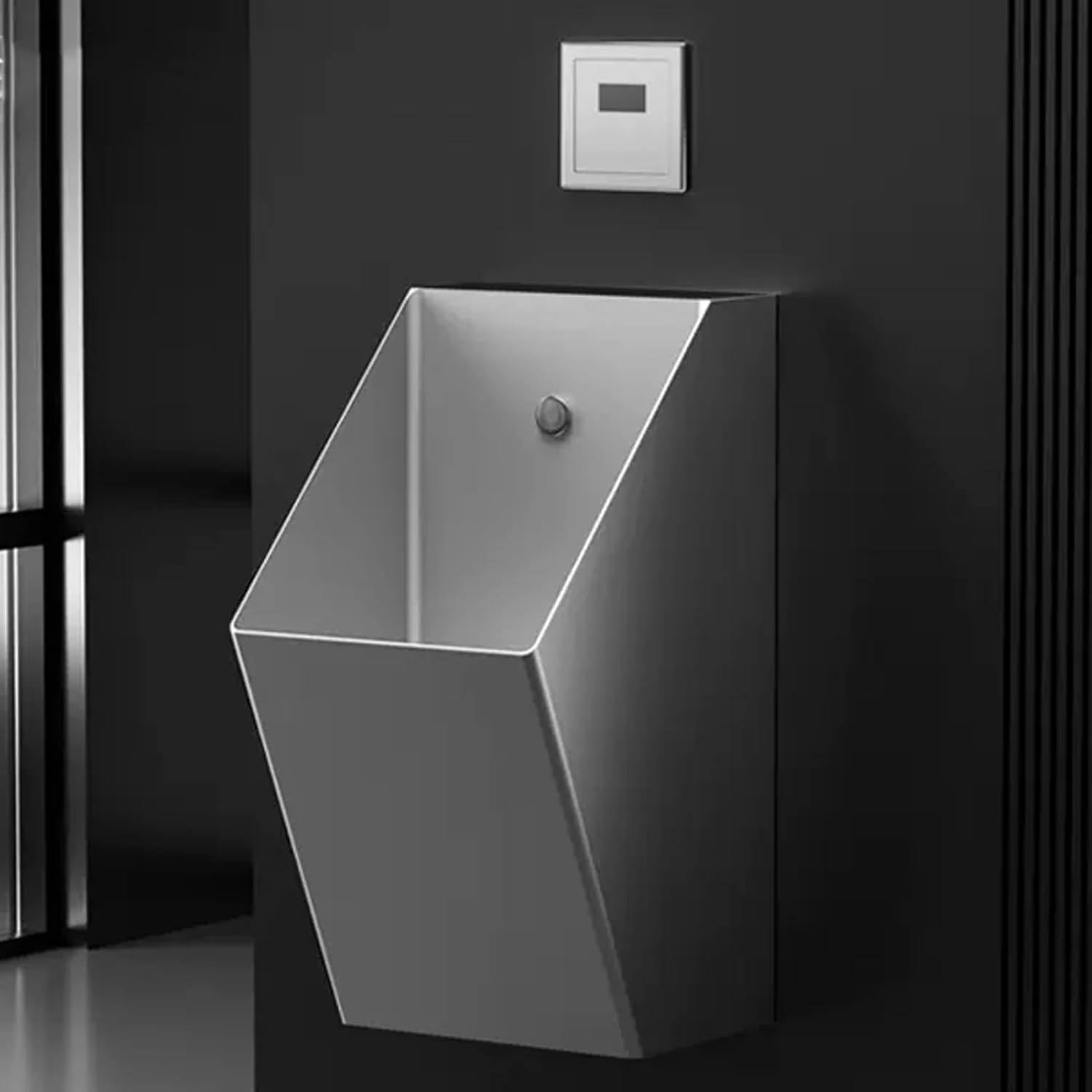 304 Stainless Steel Family Bathroom Toilet,Intelligent Induction Design,Automatic Sensor Urinal Toilet,Wall Mounted Men's Flushing Urinal