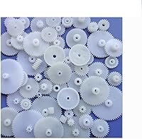 58PCS Plastic Gears Module 0.5 Small Gears Set for DC Motors, RC Cars, Robots & DIY Model Toys