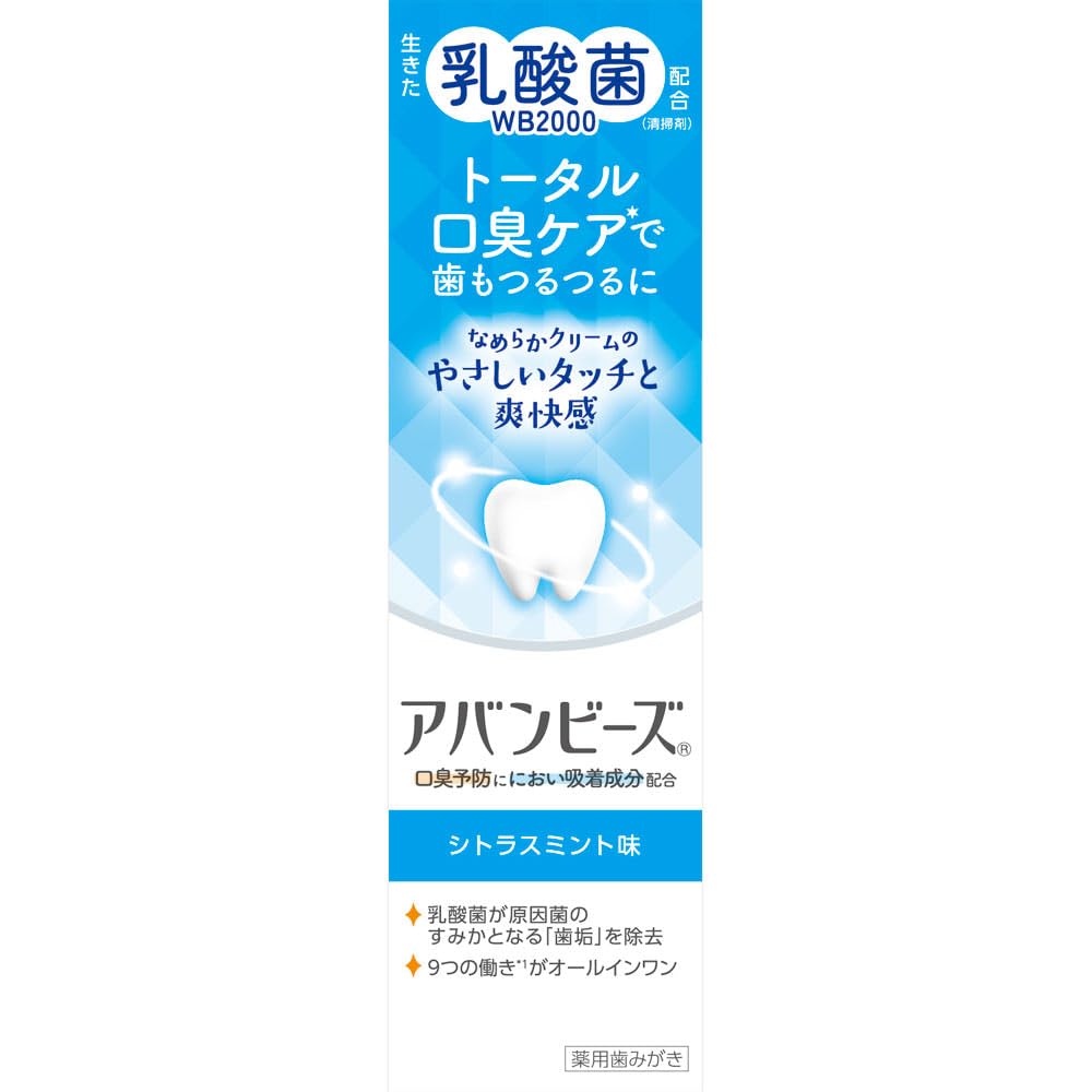 わかもと製薬 アバンビーズ トータル口臭ケア シトラスミント味 80g