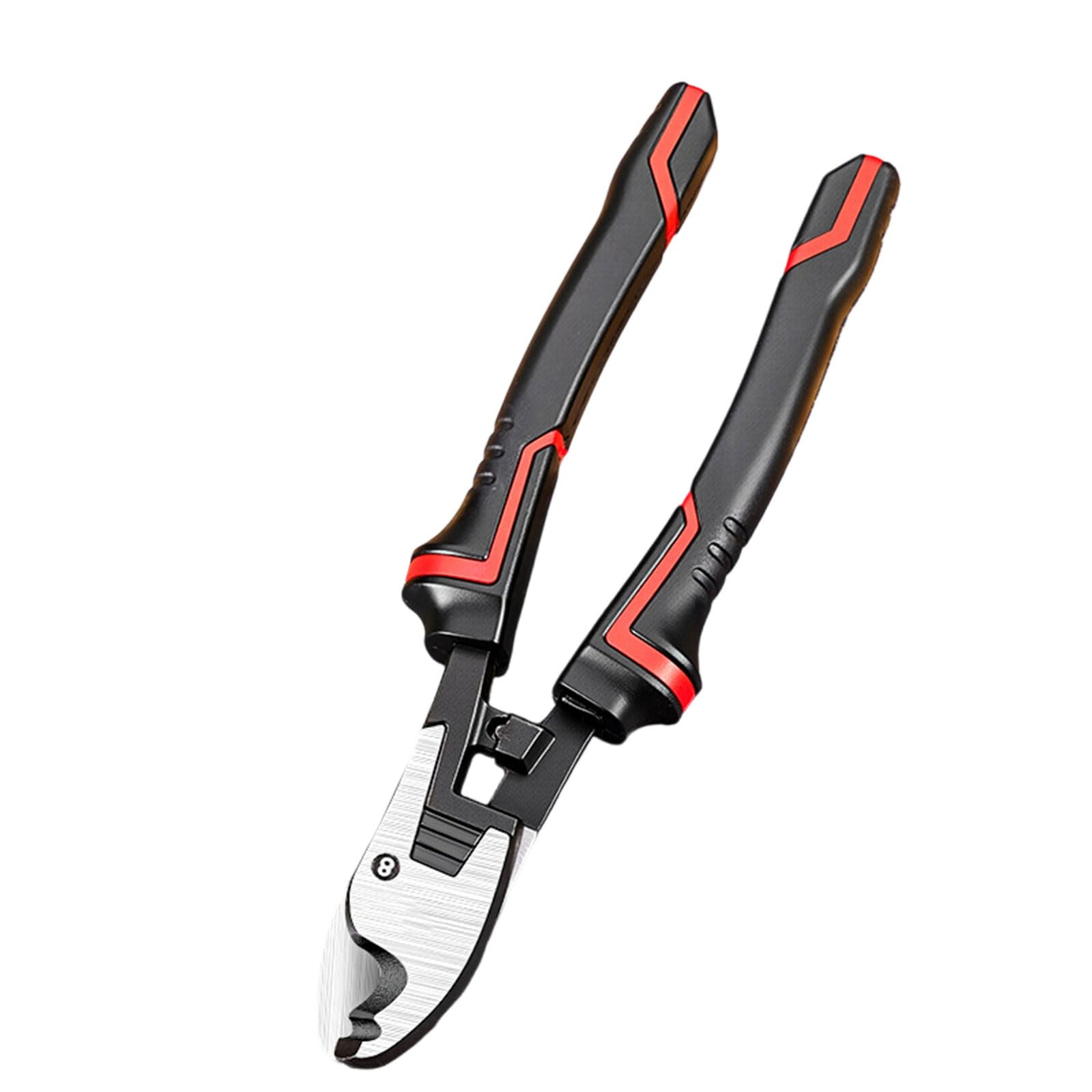 Msioytog 8 Inches Ergonomic Heavy Duty Wire Cutter Suitable For Thick Copper Aluminum Cables Anti Fatigue Handle Durability Construction Anti Slip Handle Cable Shear