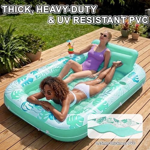 Matelas gonflable de piscine SEDEX avec dossier confort et porte-gobelets
