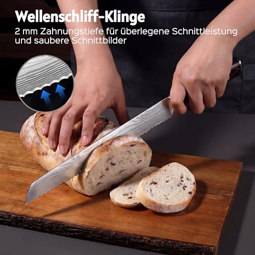 PAUDIN Brotmesser mit Wellenschliff profi 26 cm – Ansicht 5