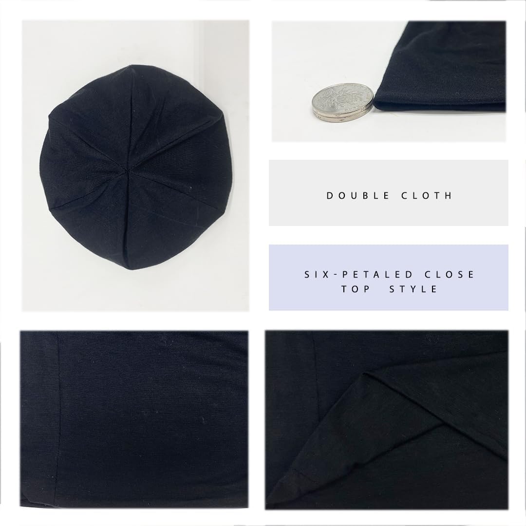 JarseHera 4PCS Cotton Slouchy Beanie Soft Sleep Caps Chemo Headwear Skull Cap Hats - Image 3