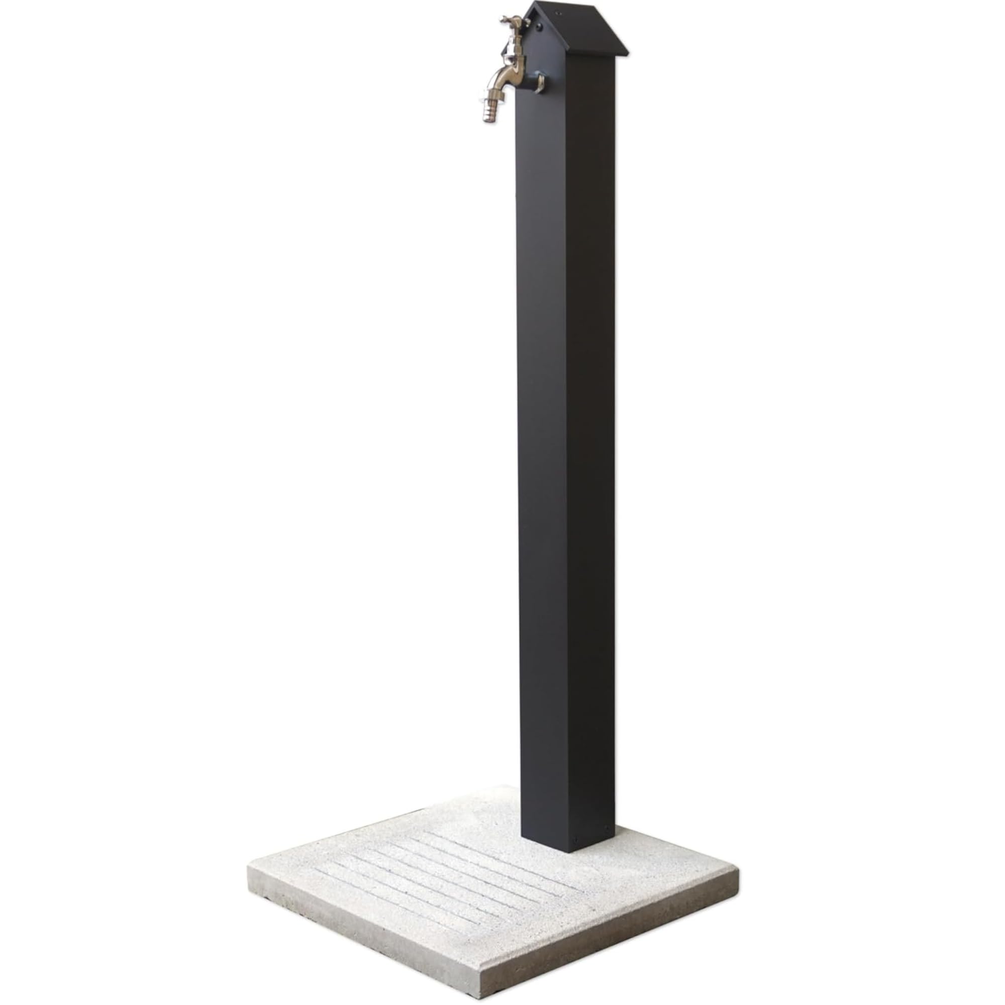 Fontana da Giardino Emilia in Alluminio, Nero Antracite, Made in Italy