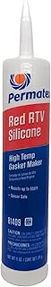 Permatex 81409 High-Temp Red RTV Silicone Gasket, 11 oz.