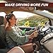 Car Cymbal Air Vent,mini Car drum cymbal, Car crash cymbal, Musical Car Accessory for Music Lovers, Fits All Vehicles (Gold)