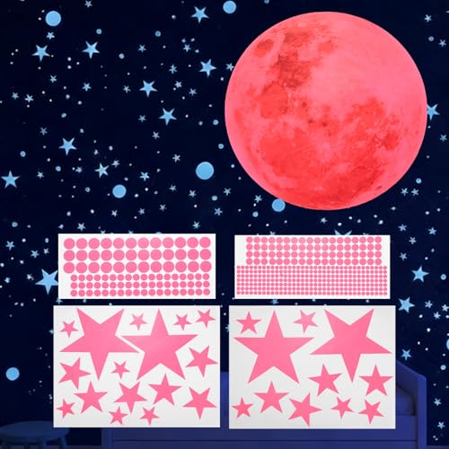 Vinilos Decorativos Estrellas y Luna Rosada 12'' miniatura 1