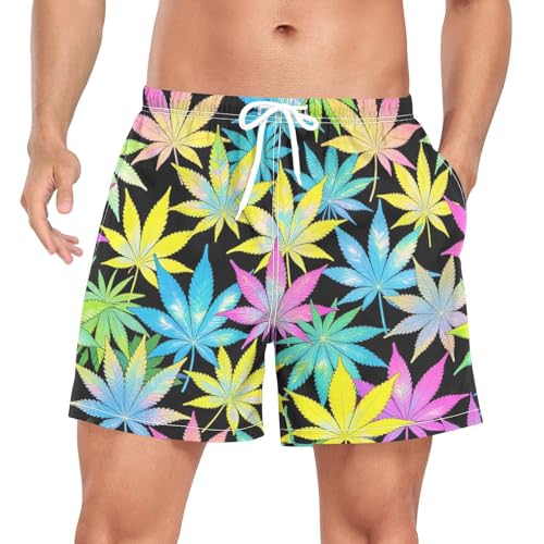Short de bain pour homme léger et boxer de compression maillot double couche sport