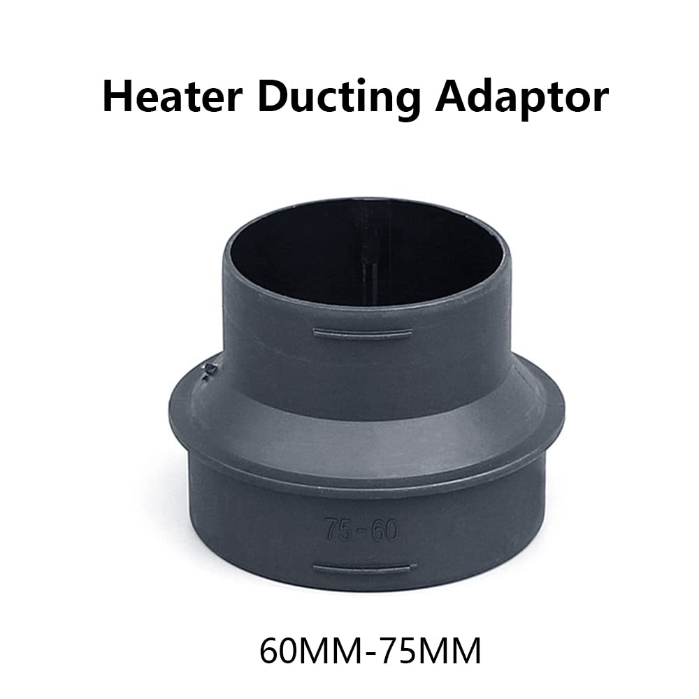 Riloer 1x Heater Ducting Adaptor for Duct Fan System for Various Air Circulation 60MM/2.36"", 75MM/2.95 - Image 2