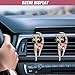ZIMISI 2PCS Car Air Freshener Vent Clips, Bling Cat Air Conditioning Outlet Clip, Crystal Rhinestone Auto Diffuser Perfume Clip, Cute Car Accessories for Women, Vehicle Interior Decoration (Pink)