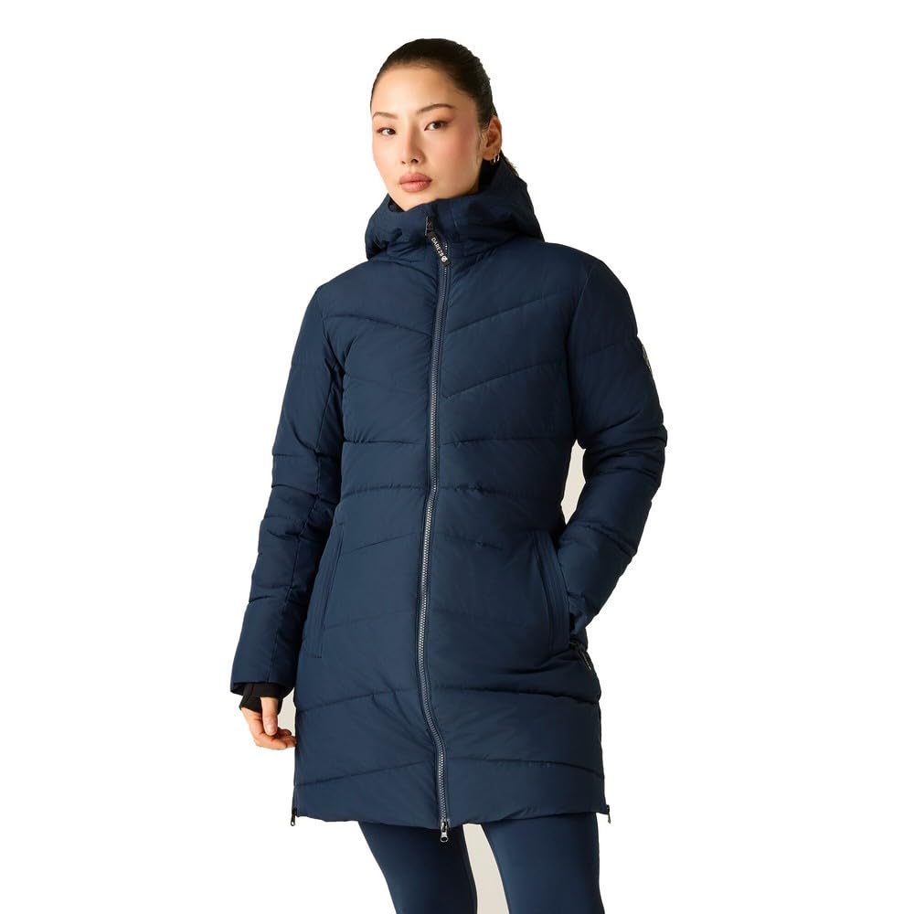 Dare 2B Women's Blue Waterproof Glacier Longline Padded Jacket Size: 14