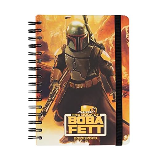 Grupo Erik Agenda A5 2022-2026 El Libro de Boba Fett, Vista Semanal, Licencia Oficial Star Wars
