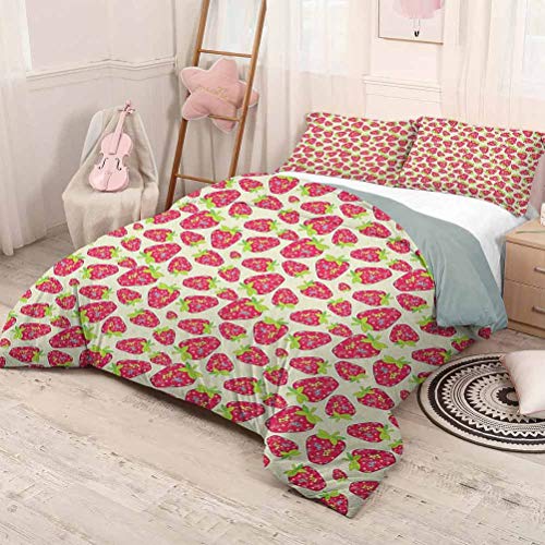 FANOEWI Bedding Printed Comforter Set - Decorative 3 Piece Bedding Set with 2