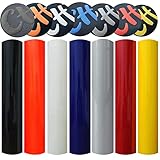 3D Puff Heat Transfer Vinyl Sheets 12'x 10' Foaming HTV Press Film Puffy Vinyl Iron on Vinyl for DIY T-Shirt Clothes Bag Pillow Textile Fabric (Assorted Color)