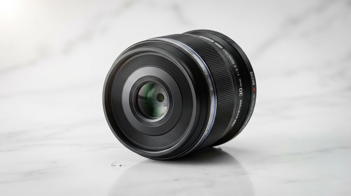 OM SYSTEM M.Zuiko ED 30mm F3.5 Macro Obiettivo Micro Quattro Terzi, Nero | Ottica macro per fotografia ravvicinata, autofocus MSC rapido, design compatto da 140g, per Olympus e Panasonic G.