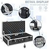 ITHWIU 20 Inch Hard Carrying Case Ideal for Wireless Mic System Storage & Camera Gear Transportation, Aluminum Alloy Sturdy Build, Customizable Pre-Diced Foam, Black #2