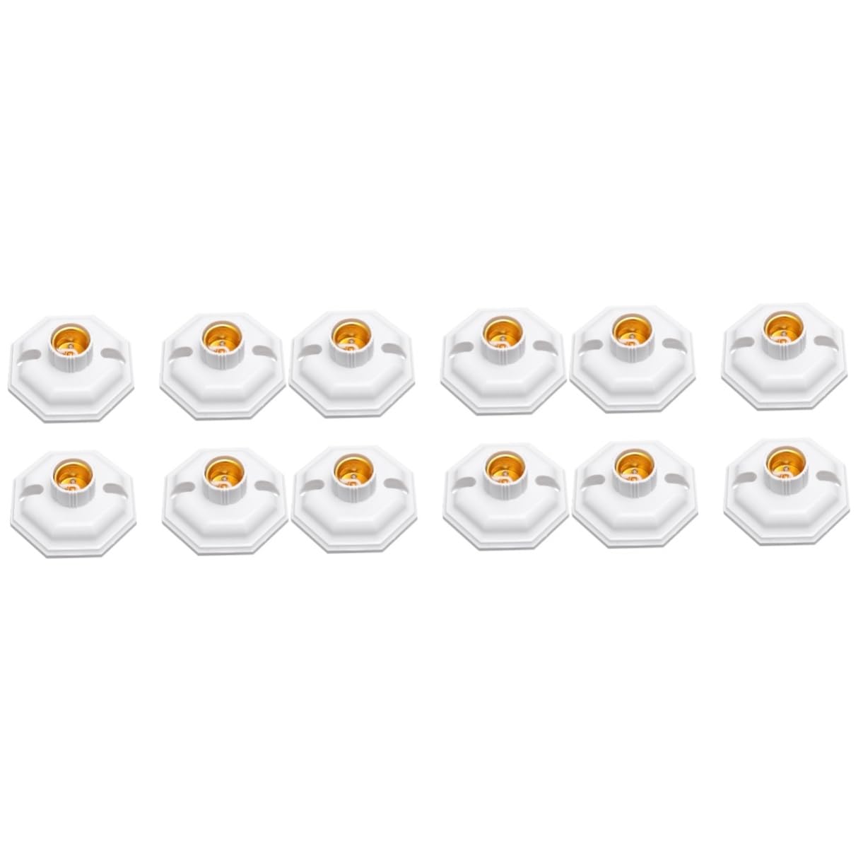 Gadpiparty 12 Pz portalampada adattatore per lampadina decorazioni per feste di Natale attacco base lampadina e27 attacco luce e27 base leggera lampade PRESA staffa bianca
