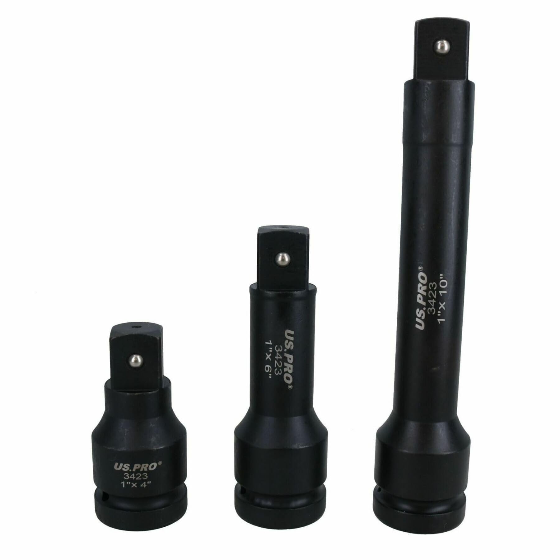 1" Drive Impact Extension Bar Set 4" / 6" and 10" For HGV Agricultural Use 3pc Set