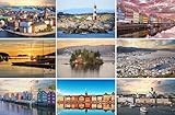 Fotografie Torsten Ackermann Postkarten-Set Skandinavien/Nordeuropa - 9 Karten/Ansichtskarten: Fotos Bilder aus Stockholm Helsinki Kopenhagen Bergen Trondheim Schären