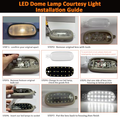 Lámpara LED interior para techo Dodge Ram y otros modelos miniatura 5