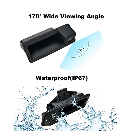 Image of Car Rear View Reverse Back Trunk Handle Camera Special for BMW E60 E61 E70 E71 E72 E82 E88 E84 E90 E91 E92 E93 X1 X5 with Moving Parking line