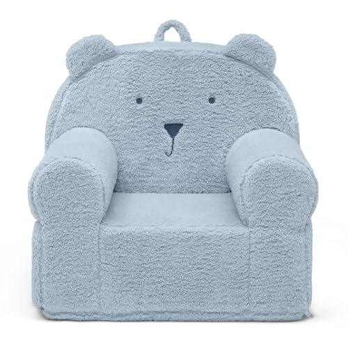 Image of babyGap by Delta Children Sherpa Bear Chair - Greenguard Gold Certified, Powder Blue