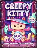 Creepy Kitty Spooky and Kawaii Cat Coloring Book: Cute Pastel Goth and Horror Coloring for Adults and Teens Cat Lovers