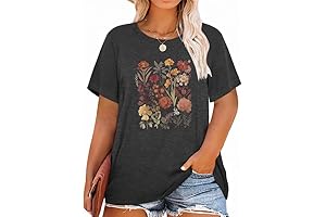2024 Plus Size Graphic Tees 3X for Women