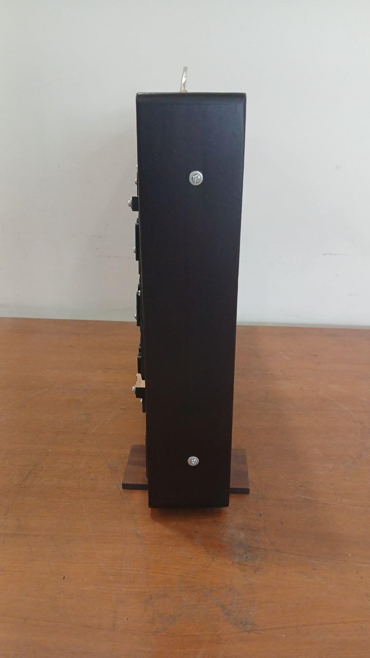 Shruti-Box mit 39 Tasten, Dunkelbraun, 3-Oktave (C-C), Drohneninstrument, 440 Hz & 432 Hz gestimmt, optionales Fußpedal, handgefertigtes Teakholz-Finish