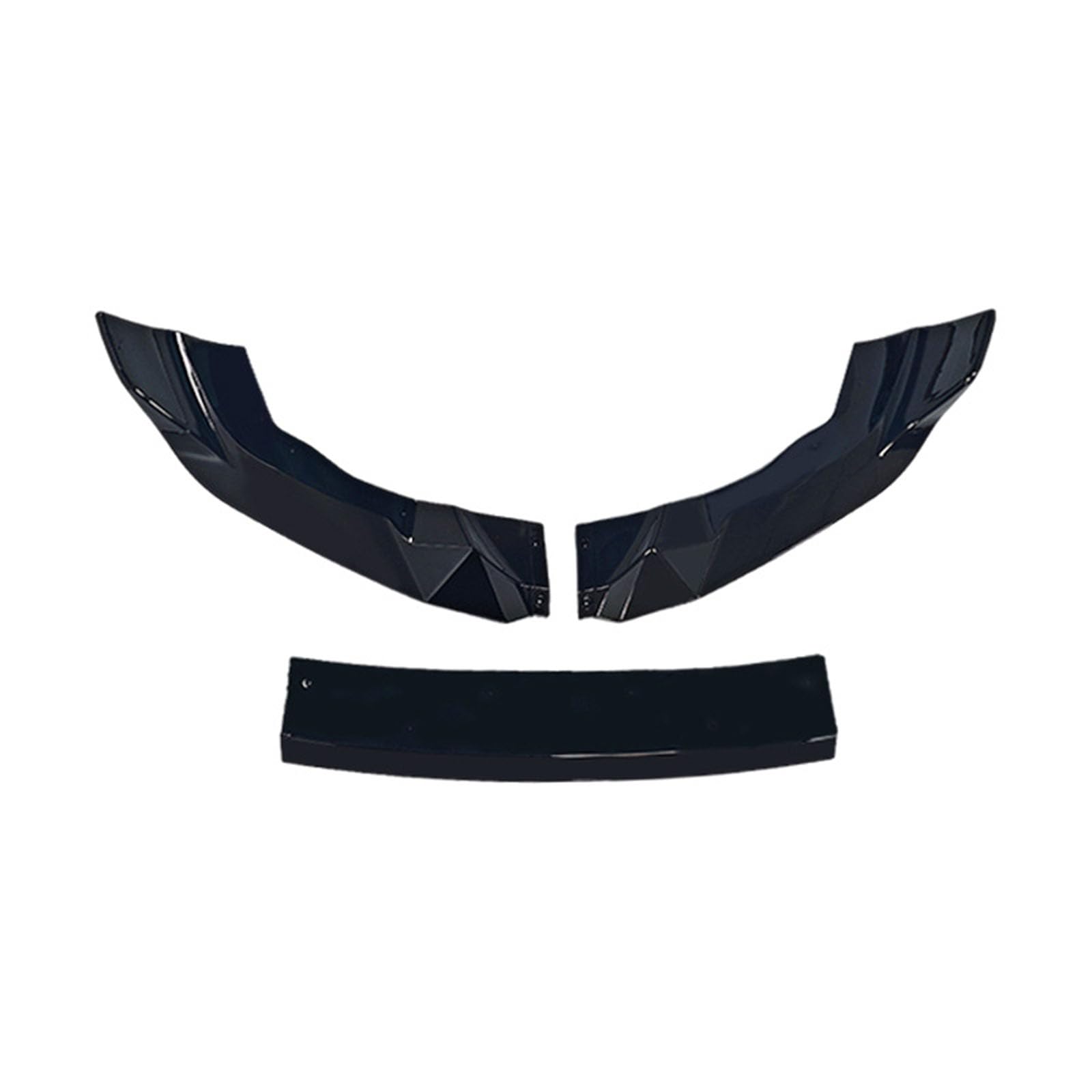 ZXYHBHD Compatible with BMW M2 F87 2015-2021，Segmented Front Lip Splitter, Sport Front Bumper Chin Spoiler Kit,Glossy Black