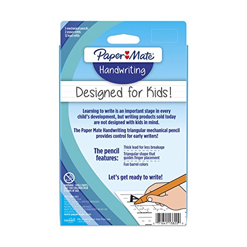 Paper Mate 2017484 Handwriting Triangular Mechanical Pencil Set With Lead & Eraser Refills thumb #5