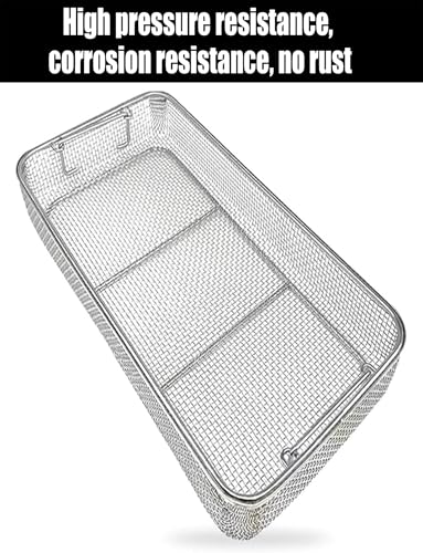 Plateau de stérilisation inox 304 perforé 48x38x7cm pour hôpitaux
