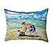 Betsy Drake Boy & Toy No Cord Pillow 16x20